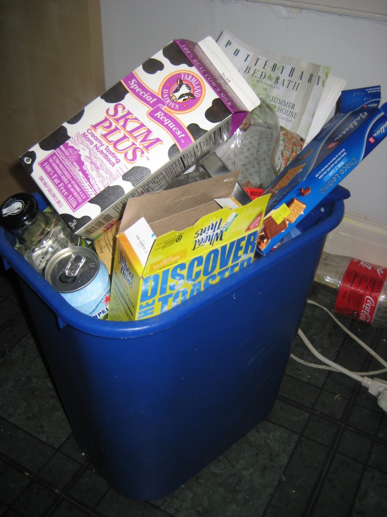 Recycling Bin May Day Baskets