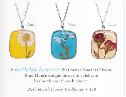 Birth Month Flower Necklace