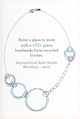 Asymmetrical Sake Bottle Necklace