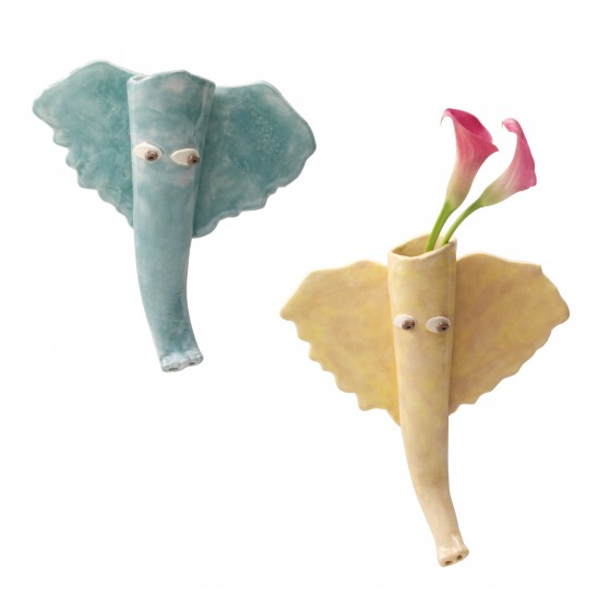 Elephant Wall Vases