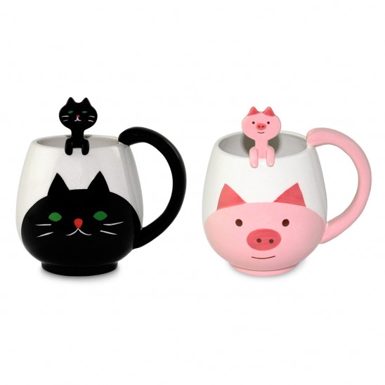 Animal Mug With Spoon