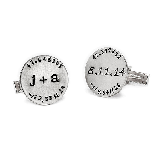 Custom Latitude Longitude Cufflinks | UncommonGoods