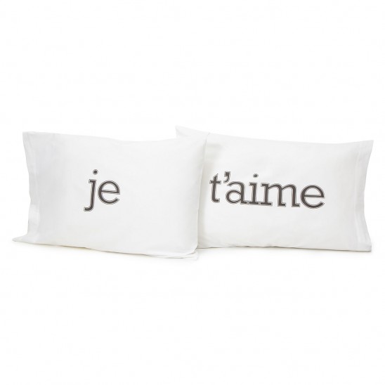 Je T'aime Pillow Case | UncommonGoods