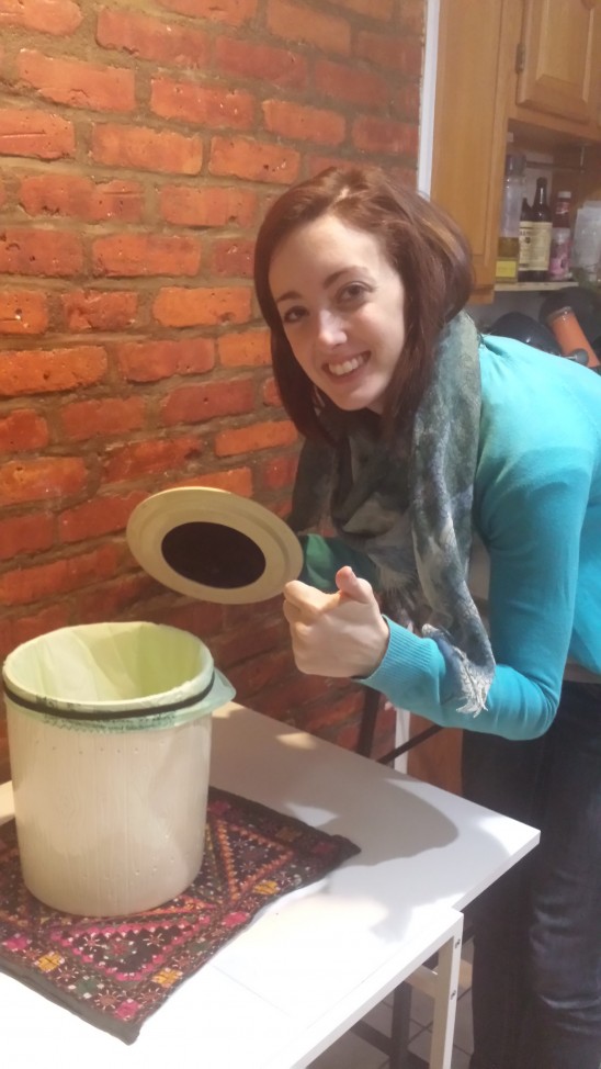 Kara with Compost Collector