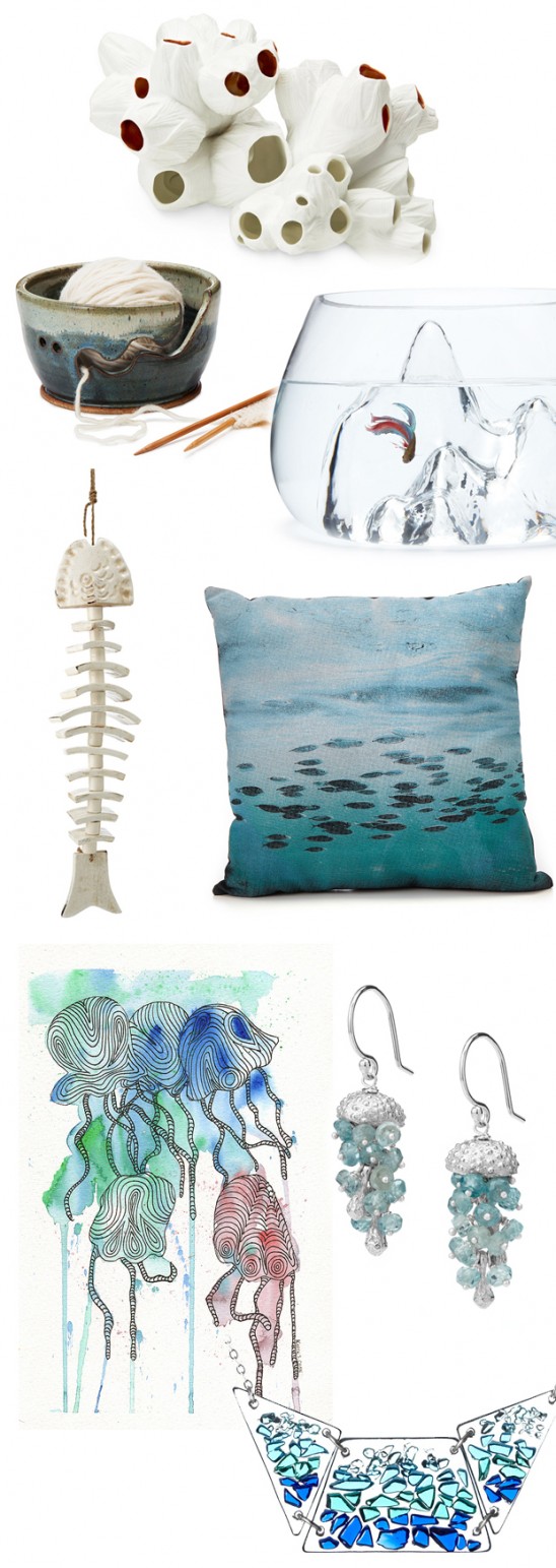 Four Elements Mood Board: Water | Gift Guide | UncommonGoods