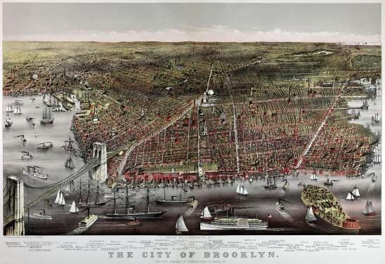 Currier and Ives Image of Brooklyn