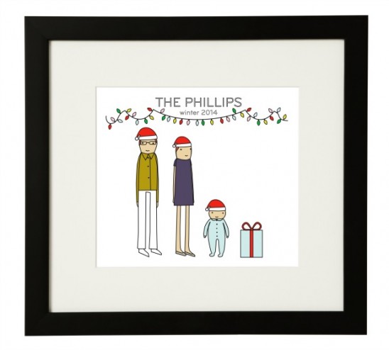 Personalized Holiday Family Print | UncommonGoods