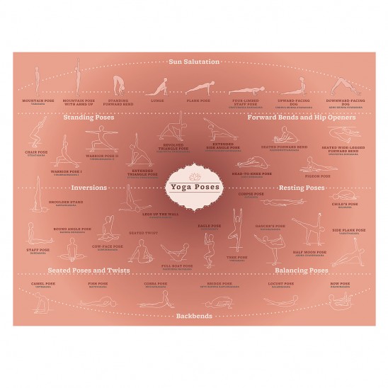 Yoga Poses Poster| UncommonGoods