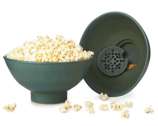 Popcorn Bowl with Kernel Sifter | UncommonGoods