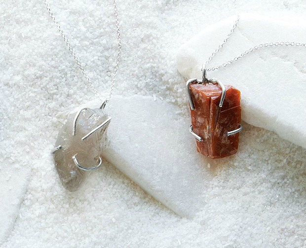 Raw Quartz Birthstone Necklaces | Emilie Shapiro | UncommonGoods