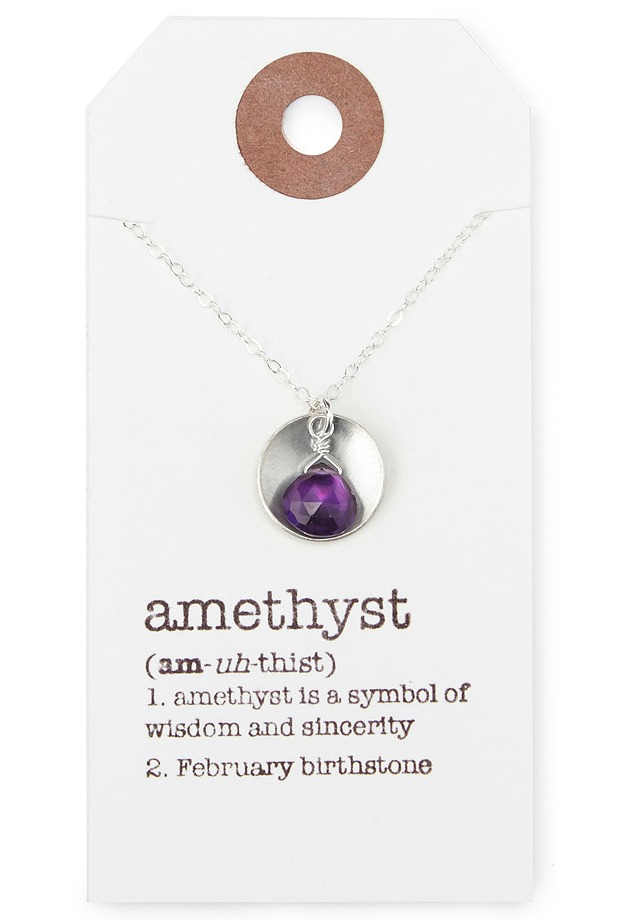 Birthstone Definition Necklace | UncommonGoods