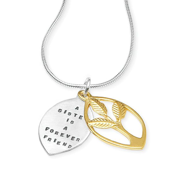  A Sister is a Forever Friend Necklace | UncommonGoods