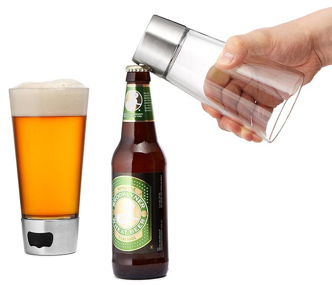 Beer Opening Glass | UncommonGoods