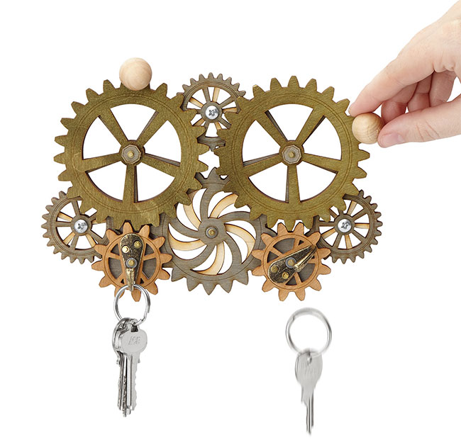 Kinetic Gear Key Holder | UncommonGoods