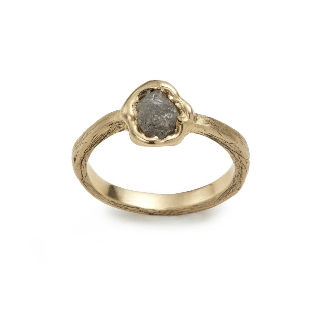 Rough Diamond Solitaire Ring | UncommonGoods