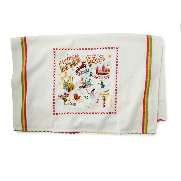 North Pole Dish Towel