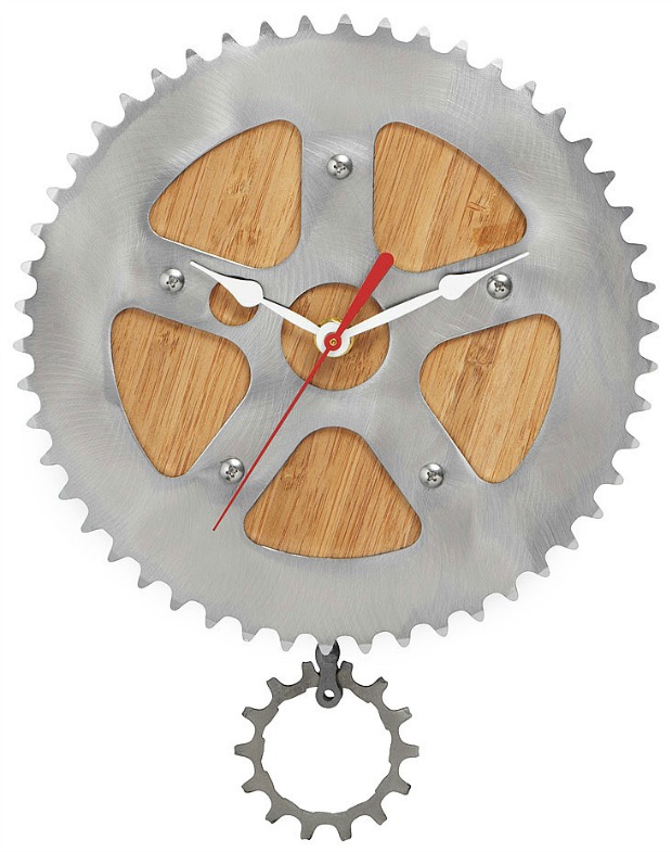 Bamboo Bike Wall Clock | UncommonGoods