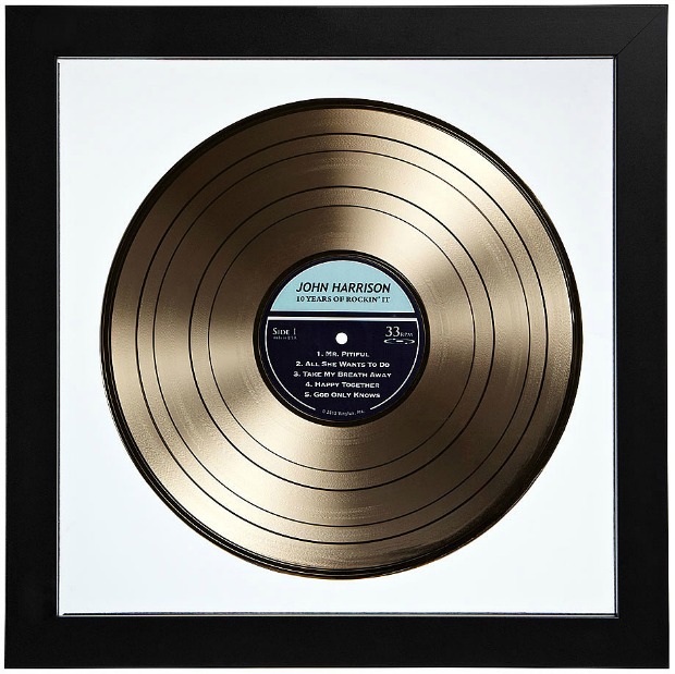 Personalized Gold LP Record | UncommonGoods