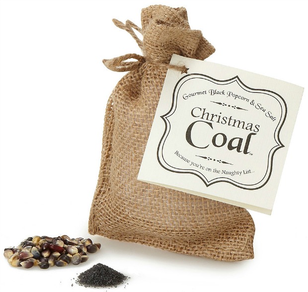 You've Been Naughty Popcorn Coal | UncommonGoods