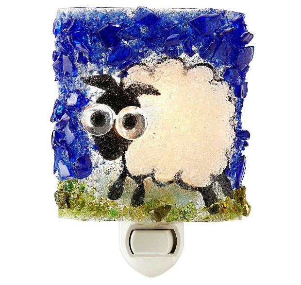 Recycled Glass Sheep Night Light | UncommonGoods