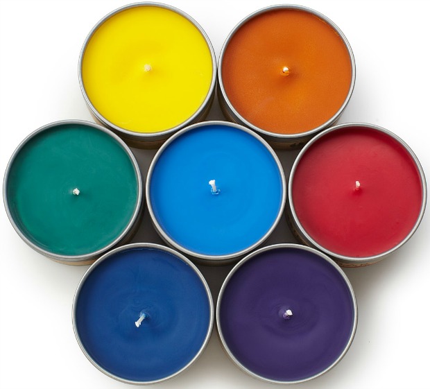 Chakra Candles - Set of 7 | UncommonGoods