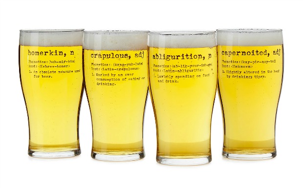 Life by Definition Beer Glasses - Set of 4 | UncommonGoods