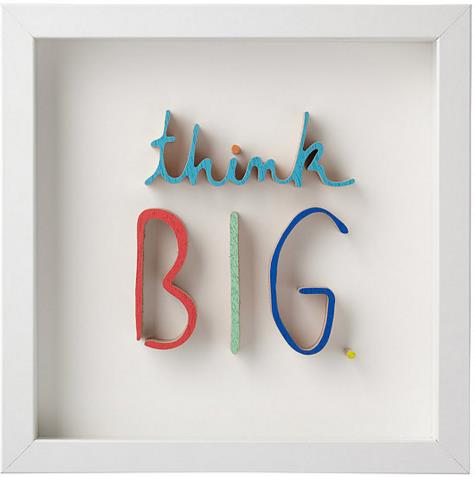 Think BIG. Art Shadow Box | UncommonGoods