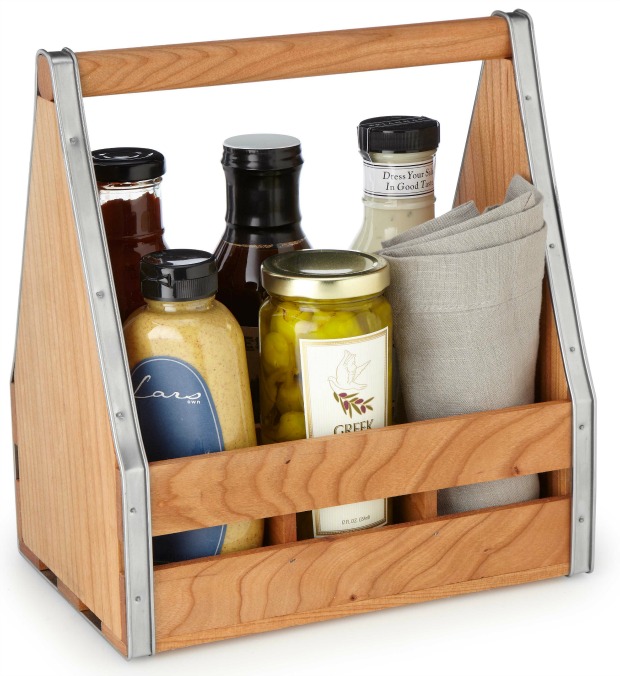 Wooden Serving Caddy | UncommonGoods