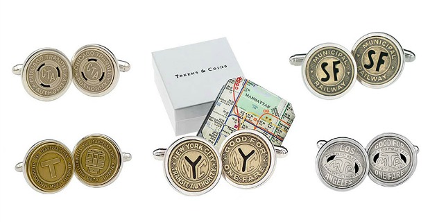 Subway Token Cufflinks | UncommonGoods