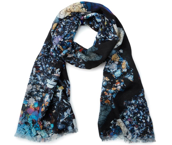 Meteorite Cross Section Scarf | UncommonGoods