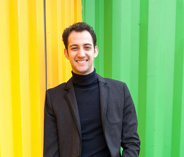 Vedat posing on the patio of his Redhook Studio | UncommonGoods