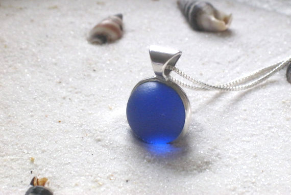 Beach Glass Marble Pendant | UncommonGoods