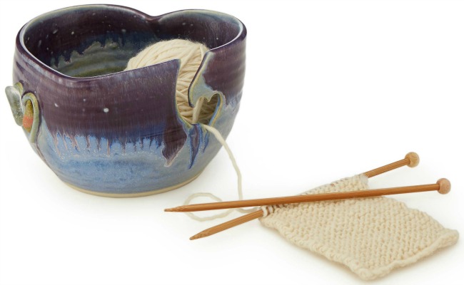 Gemstone Heart Yarn Bowl | UncommonGoods