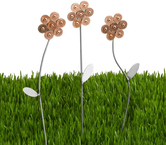 Lucky Penny Garden Flowers - Set of 3 | UncommonGoods