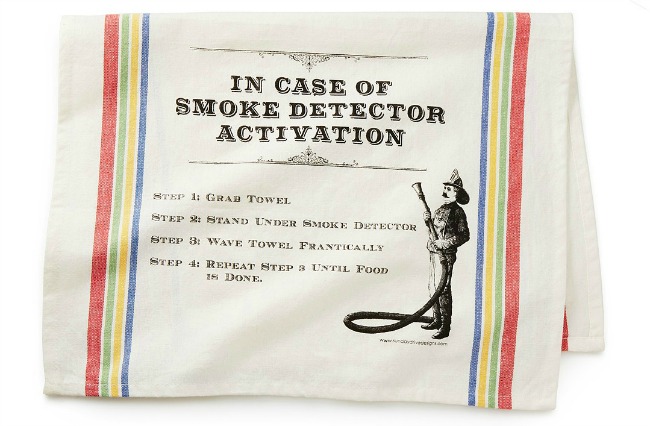 Smoke Detector Deactivation Towel | UncommonGoods