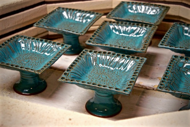 Pedestal Jewelry Holders, fresh from the kiln