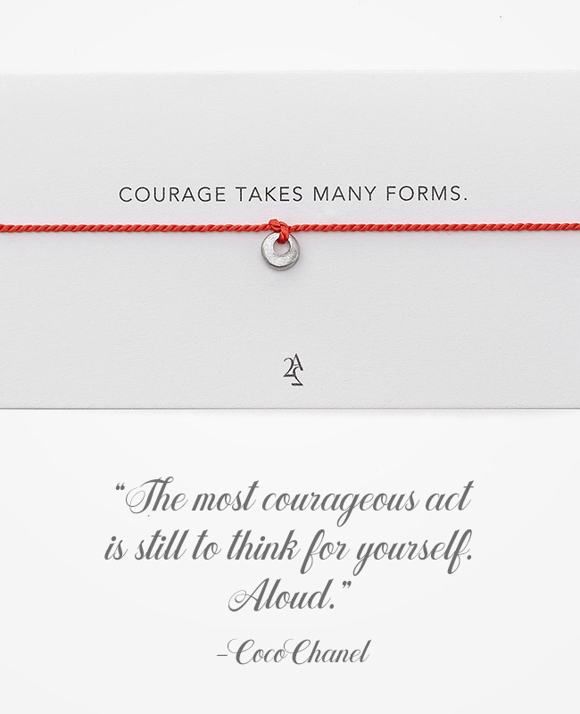 Coco Chanel Quote Inspirational Jewelry - Necklace