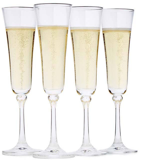 Constant Sparkling Champagne Flutes - Set of 4 | UncommonGoods