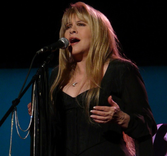 https://commons.wikimedia.org/wiki/File:StevieNicks.jpg Use without citation is a violation of law. This file is licensed under the Creative Commons Attribution 3.0 Unported license. https://creativecommons.org/licenses/by/3.0/deed.en STEVIE NICKS Live with Fleetwood Mac on March 3, 2009 in St. Paul, MN at the Xcel Energy Center. Photo by Matt Becker, melodicrockconcerts@gmail.com