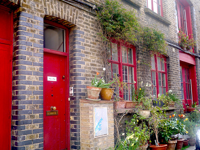 Garden and Red Doors