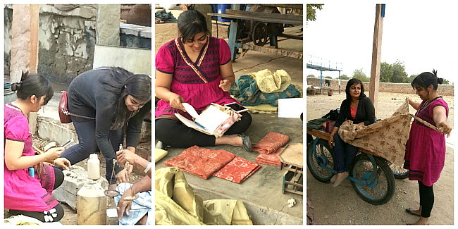 Rachna & Ruchika working in India