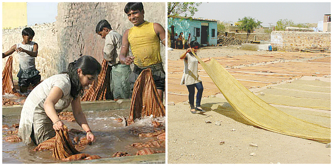 Washing and drying process