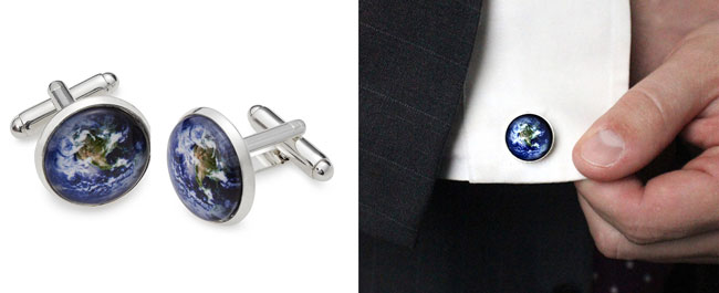 Earth Cufflinks | Uncommongoods