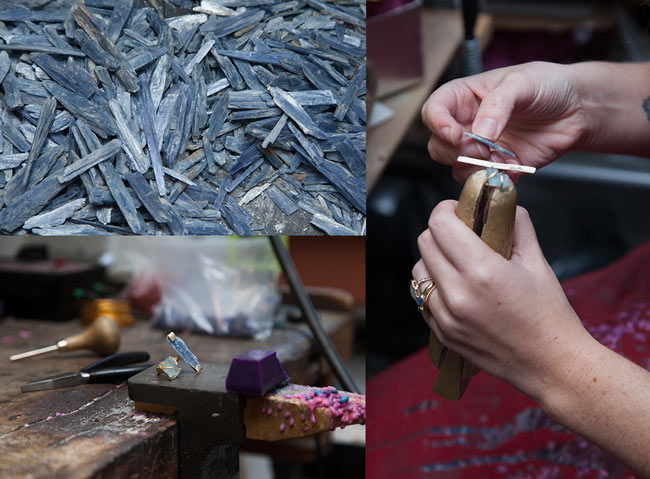 Emilie Shapiro crafting her Waterfall Ring | UncommonGoods