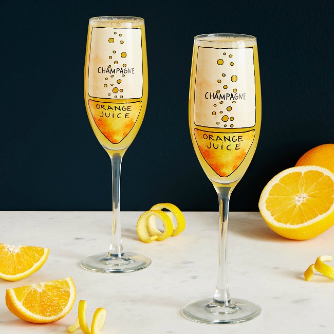 Mimosa Diagram Glassware | UncommonGoods