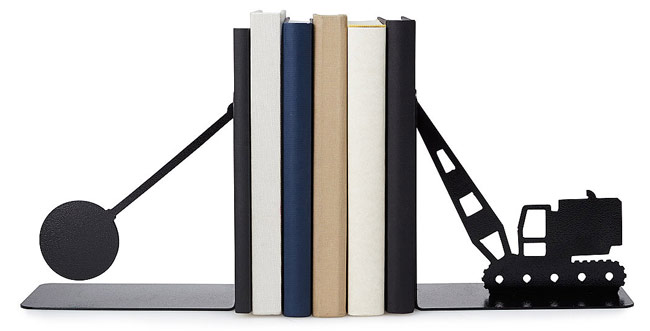 Wrecking Ball Bookends - UncommonGoods