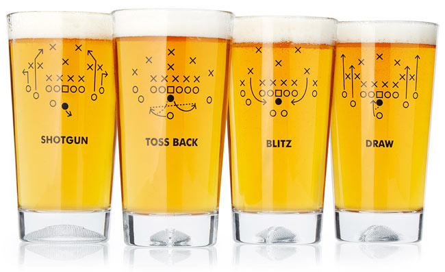 Football Playbook Glasses | UncommonGoods