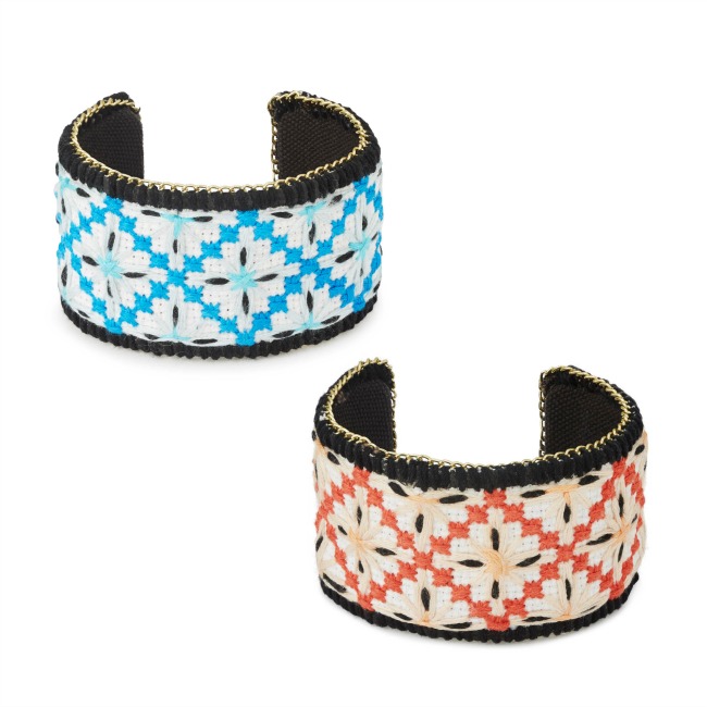 Embroidered Sunburst Cuff - UncommonGoods