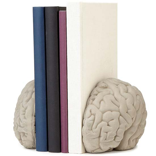 Brain Bookends | UncommonGoods