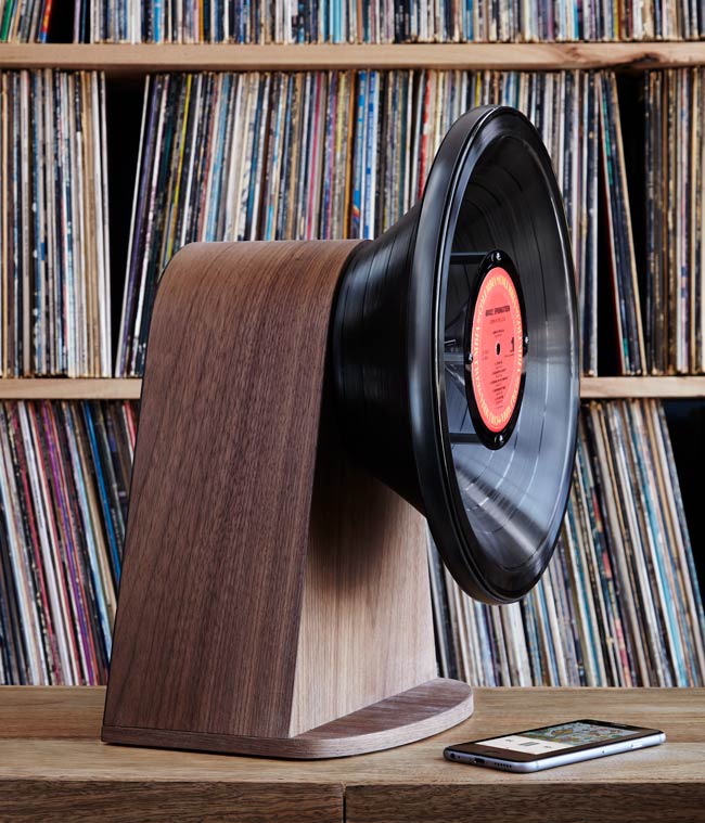 Vintage Vinyl Bluetooth Speaker | UncommonGoods